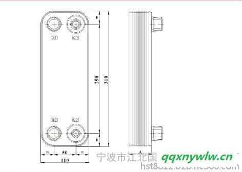 钎焊板式热交换器 B3-028 专业生产 钎焊板式冷却器 （宁波国力）欢迎定购 太阳能冷却器