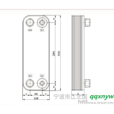 钎焊板式热交换器 B3-028 专业生产 钎焊板式冷却器 （宁波国力）欢迎定购 太阳能冷却器