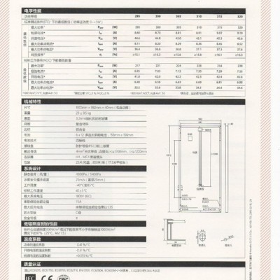 hsl 72 s 太阳能发电板** 韩华多晶300W 36V太阳能电池板 光伏电力板 发电系统板