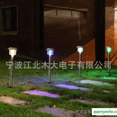 太阳能灯 路灯 庭院灯 户外 超亮 装饰草坪花园灯 4LED