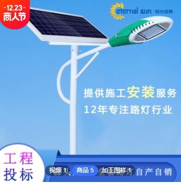 太阳能路灯新农村户外灯防水亮化大功率LED道路工程户外照明路灯