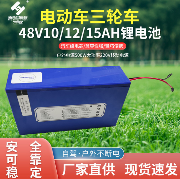 48V10Ah美团电动车电动单车三轮车动力电池