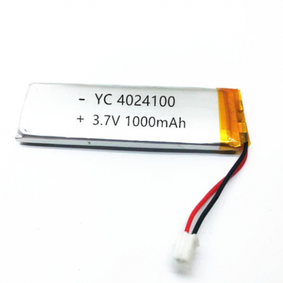 聚合物锂电池4024100 1000mah 感应灯LED灯厨柜灯3.7V锂电池厂家